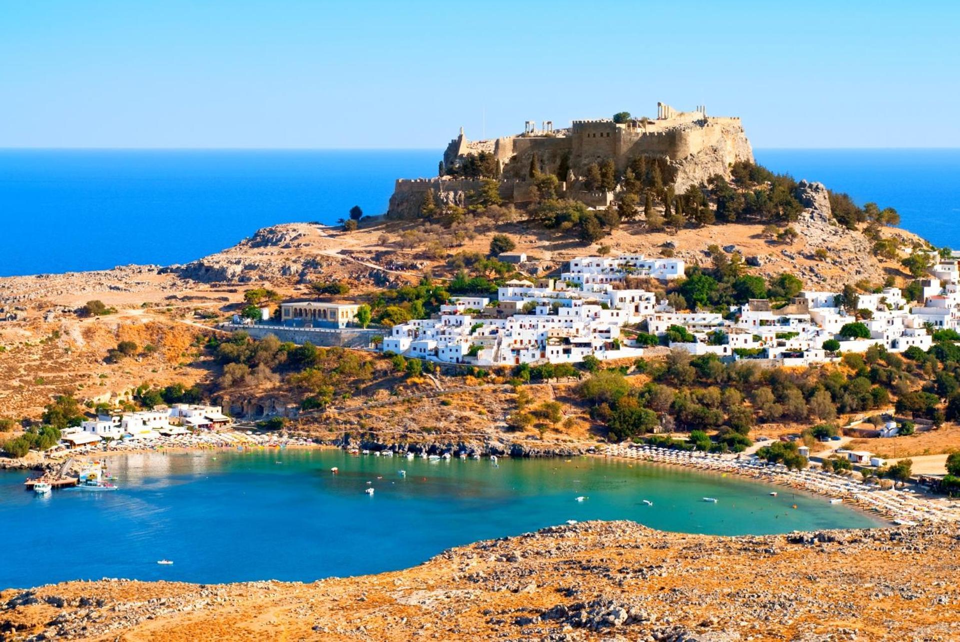 Galini View Apartments Lindos Kültér fotó