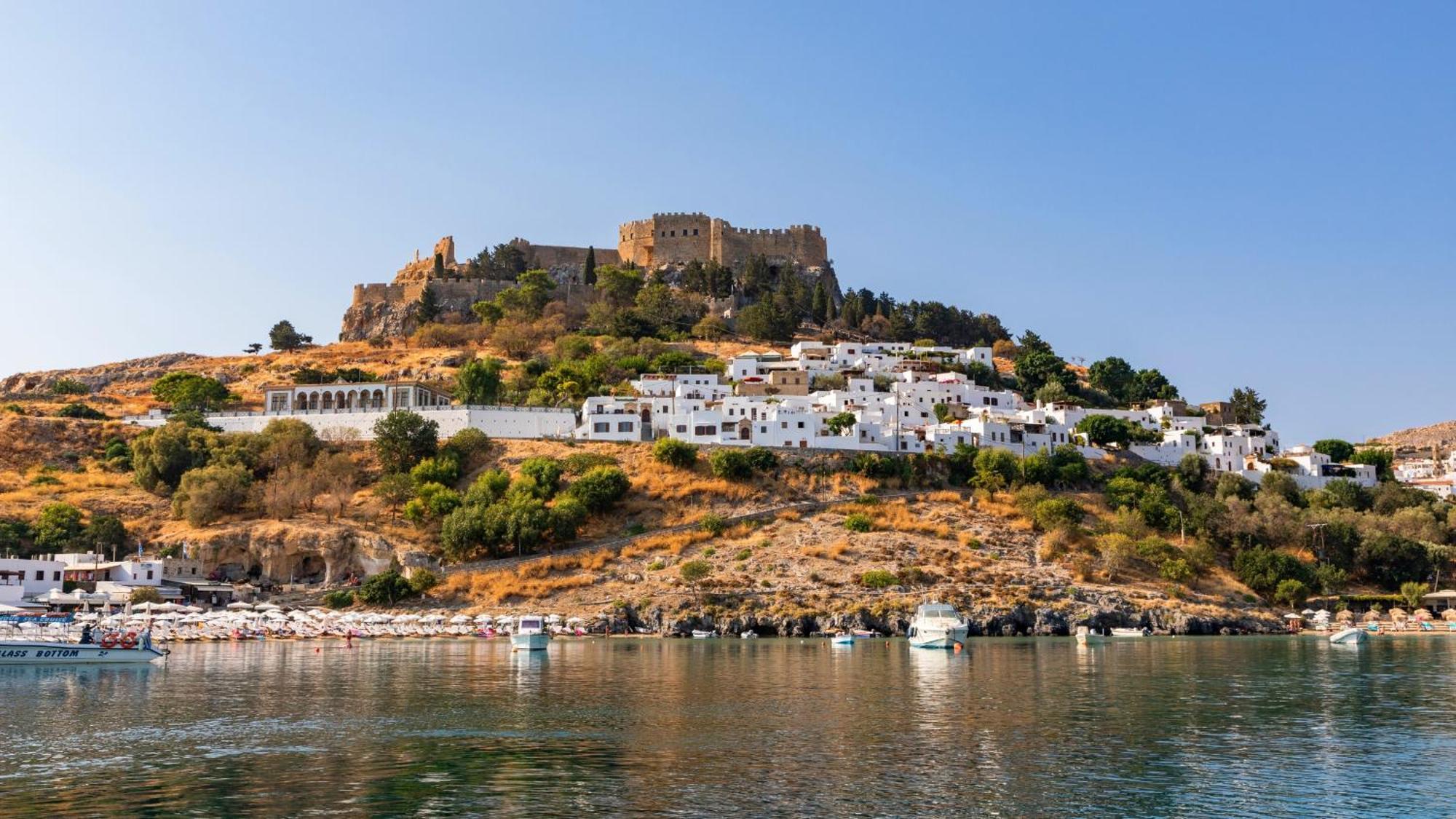 Galini View Apartments Lindos Kültér fotó
