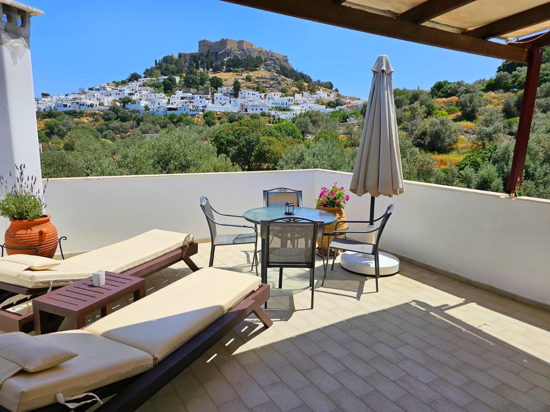 Galini View Apartments Lindos Kültér fotó