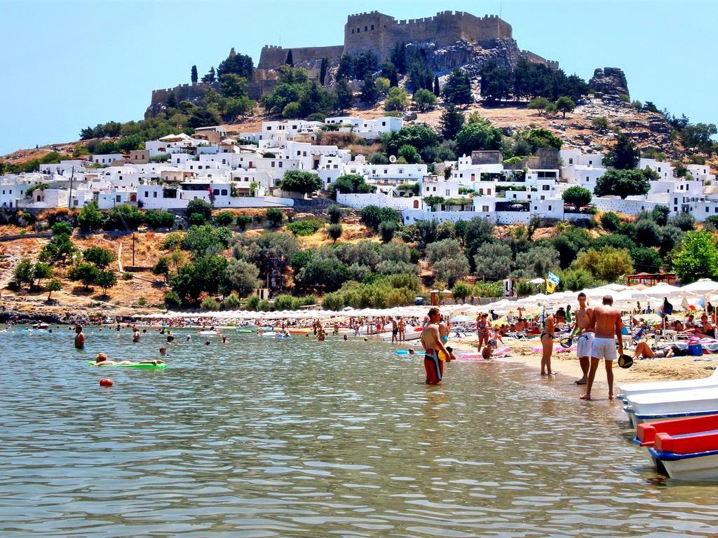Galini View Apartments Lindos Kültér fotó
