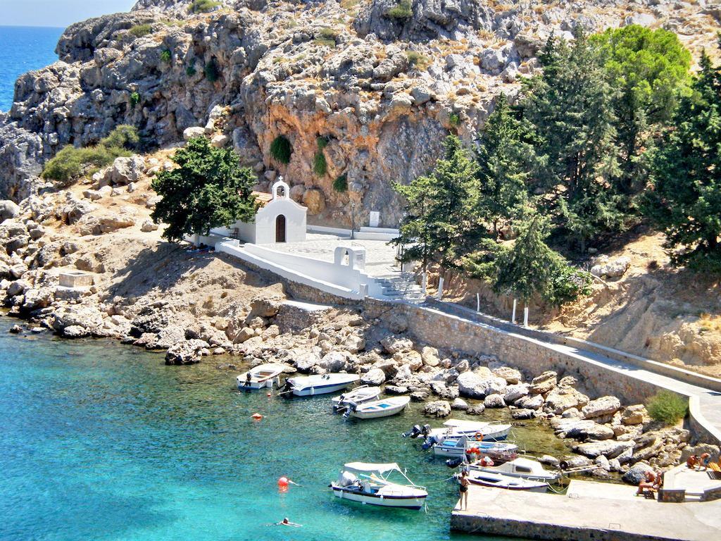 Galini View Apartments Lindos Kültér fotó