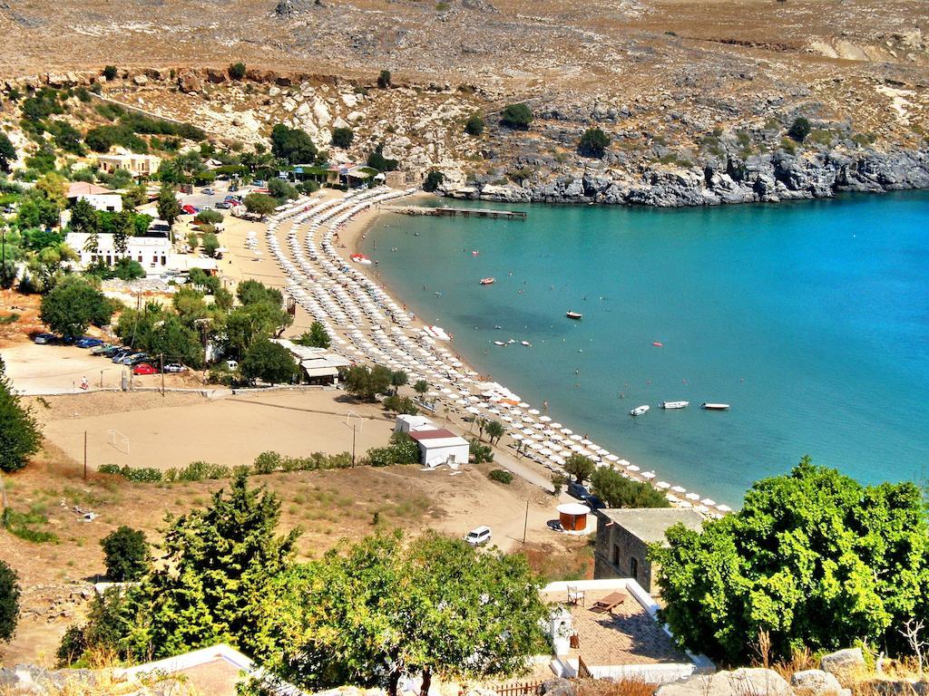 Galini View Apartments Lindos Kültér fotó